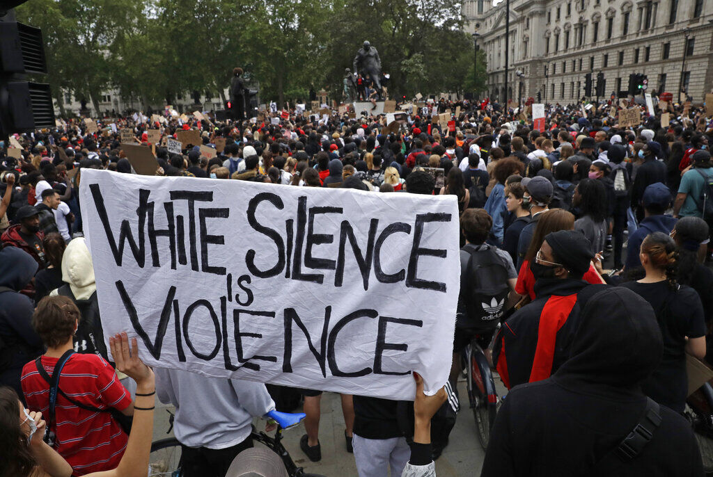 APTOPIX America Protests Britain